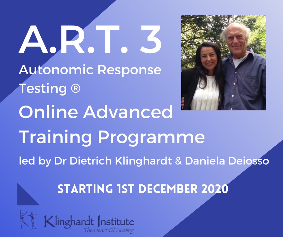 Dietrich Klinghardt & Daniela Deiosso – Klinghardt A.R.T.® 3 Advanced Worldwide Online Programme 1st December 2020