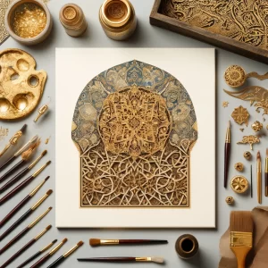 Esra Alhamal - Islamic Illumination - Painting and Making Gold